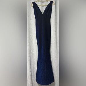 Sparkling Blue and Black Dress